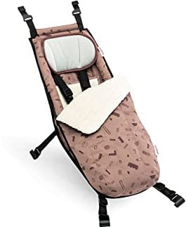 Croozer Unisex – Erwachsene Babysitz Winter-SetRed Patterned Nanna Bag Kit Für Trailer, Rot, Einheitsgröße für alle