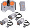 Scakbyer 5St. Technik Power Function Set kompatibel mit Technic Autos, Include 1 x APP Fernbedienung, 1 x Lithium-Batteriebox, 1 x Steering Motor, 2 x L-Motor