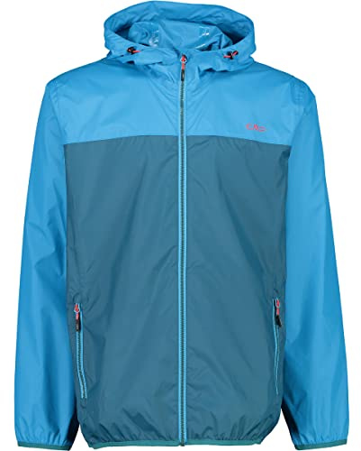 CMP Herren Hoodie Rain Jacke Regenjacke Hardshelljacke | Wassersäule 5, Winddicht & wasserabweisend, Verschweißte Nähte, Extrem leicht - 270 g, wasserdicht & immer dabei