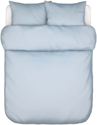Marc O' Polo Perkal-Bettwäsche-Garnitur Tove Farbe Powder Blue Größe 155x220+80x80