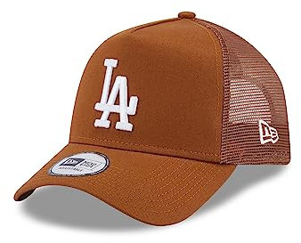 New Era Los Angeles Dodgers Braun Fan Kappe Baseball A-Frame verstellbart Trucker Cap - One-Size
