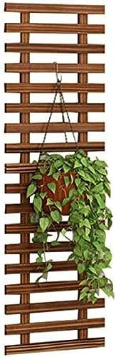 Macetero De Pared con Marco De Madera para Escalar, Soporte De Exhibición Vertical para Colgar Suculentas, Estante De Flores para Valla, Decoración De Pared para Balcón, Jardín, Sala De Estar,90cm