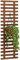 Macetero De Pared con Marco De Madera para Escalar, Soporte De Exhibición Vertical para Colgar Suculentas, Estante De Flores para Valla, Decoración De Pared para Balcón, Jardín, Sala De Estar,90cm