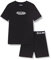 Jack & Jones Jungen Jacoliver Ss Tee and Shorts Set Jnr T-Shirt, Black/Pack:Black Shorts, 152