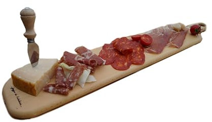 Besidiae Manici Tagliere in Legno di faggio massello | Ristorante aperitivo Bar Cucina casa |Fatto a Mano | Made in Italy