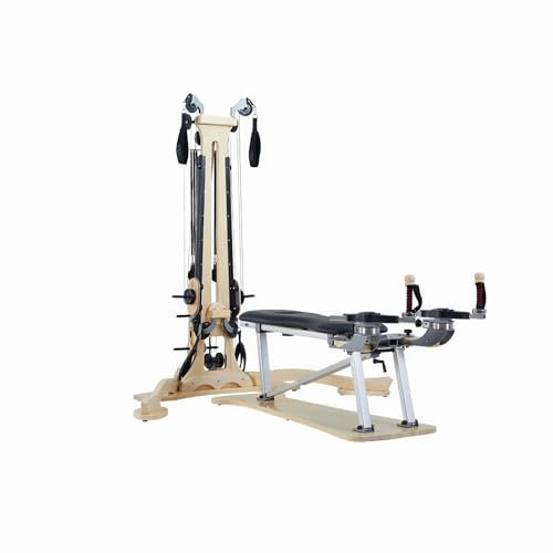 DESHIKE SwAcch Professioneller Ahornholz-Flaschenzugturm Pilates GYRO-Tonic-Geräte Pilates-Reformer für Studio Wirbelsäulenkorrektor für Anfänger Yoga-Hilfsmittel Ergonomisches Design