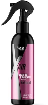 Spray Parfum voiture interieur senteur Vanille Caramel - 300 ml - Désodorisant non entêtant, longue durée et assainissant - Format poche - Concentré et économique - Fabriqué en Italie