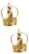 minkissy 2 Krone Cupcake-Verzierung Vorspeisenauswahl party mitgebsel kinder kinderparty mitgebsel Kopftuch Stirnband bandana stirnband Kuchendekoration Pappbecher schmücken Haarschmuck