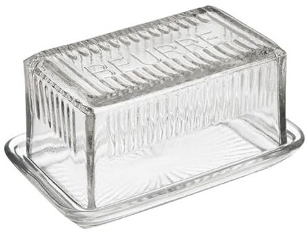 Butterdose, 16,5 x 10 x 8 cm, Glas
