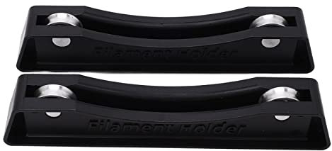 2 Stück Filament-Spulenhalter für 3D-Drucker, Verstellbares Design, Passend für Spulen und Filament für PLA-ABS-Rollen, 3D-Druckmaterialien mit Rutschfester Unterlage, Schwarz