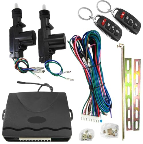 KACEPAR Car Security Kit, Car Central Locking Immobiliser, Auto Alarm Remote Controls Central Door Locking System, Fit for 24V Vehicles