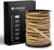 smartect Cable Textil Trenzado en Color Yute, Cable Electrico 3 Hilos de 50 Metros (3 x 0,75 mm²) Cuerda para Lampara con Revestimiento Textil para su Proyecto DIY