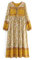 Boho Maxi Midi Dress Summer Dresses for Women Long Sleeve Floral Casual Hippie Bohemian Flowy Maternity Loose (UK, Alpha, L, Regular, Regular, Yellow)