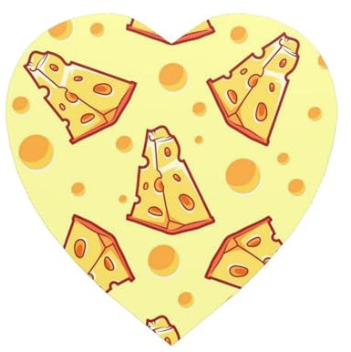 Käse, Magnetischer Kühlschrankaufkleber in Herzform, weichmagnetische Kühlschrankmagnete, Möbeldekoration, 1 Stück