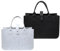 Lonimia Filztasche Einkaufstasche, 2 Stück Faltbar Filztaschen Shopper, 30 * 20 * 18cm Filz Henkeltasche Tragetasche Shopping Bag, Einkaufen Ausgehen Aufbewahrung (hellgrau + dunkelgrau)