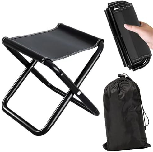 Doukesh Mini Sgabello Pieghevole Sedia Pieghevole Portatile Sgabello Pieghevole Portatile Sedia da pesca Pieghevole Leggero Sedie Pieghevoli Sgabello da Campeggio Pieghevole per Picnic Pesca