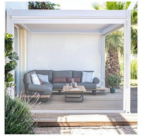 Outdoor Garden Balcony Pergola Door Roll Up Blinds,Waterproof And Dustproof,Transparent Pvc Clear Roller Shades,For Garden,Gazebo Outdoor ClearBlinds,Customizable(W100*H100cm/W39.37*H39.37in)