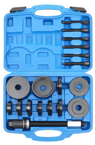 21Pcs Front Wheel Drive Bearing Removal Puller Kit Universal Master Set Front Wheel Hub Drive Bearing Removal Install Service Tool Kit for Most Front Wheel Drive Cars