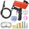 QCDENG Red Portable Sandblasters Come with Two Feed Options, Air Sand Blaster Gun Kit for Air Compressor Remove Paint, Rust, Stains, and Grime from Metal and Wood Surfaces