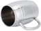 Beer Stein, 470ml 304 Double Layer Stainless Steel Beer Mug Beer Mug Metal Mug with Thickened Handle for Home Party School Office