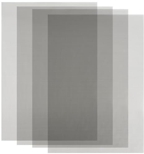 Drahtgitter Feinmaschig Edelstah, 4 Stück Metallgitter Edelstahl Gitter, 40 Mesh Drahtgeflecht, für Insektenschutzgitter, Mäusegitter, Filternetz, Lüftungsgitter（210 x 300mm）