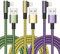 Cable iPhone,[2m/Lot de 3] Fil Chargeur iPhone Charge Rapide Tressé Longue Cordon iPhone Certifié MFi Angle Câble Lightning USB pour iPhone 13/11/14/12 Pro Max Plus Mini XR XS 8 7 6S SE,iPad,Airpods