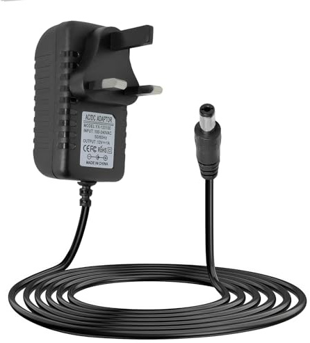 12V 1A Power Adapter 12W DC Power Supply 5.5mm x 2.1mm Switching Adaptor | 100-240V 50/60Hz AC Input AC Adapter with Blue Indicator Light for LED Strip Light Routers CCTV Cameras Keyboards Monitor