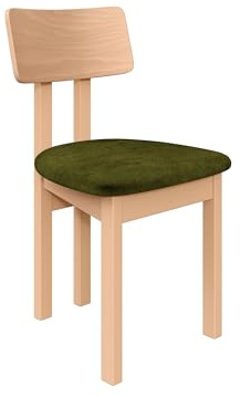 Mirjan24 Esszimmerstuhl Kizeko II, Polsterstuhl, Rahmen aus Buchenholz Gepolsterte Sitzfläche aus Stoff Stuhl für Arbeitszimmer Esszimmer Küchenstuhl (Artisan Eiche/Zetta 297)