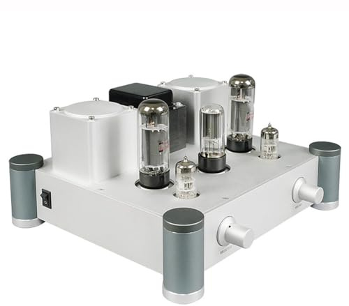 Einendiger Röhrenverstärker, HiFi-Stereo-Röhrenverstärker, 10 W x 2, audiophile Stromversorgung, Aluminium-Legierung, für Heim-Audio, Outdoor-Lautsprecher