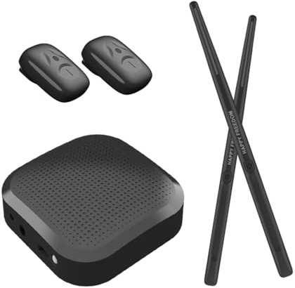 Wmqbjta Elektronisches Luft Drumset mit Drumsticks für Erwachsene, Kinder Und Jugendliche, Pedal-Audio-Adapter