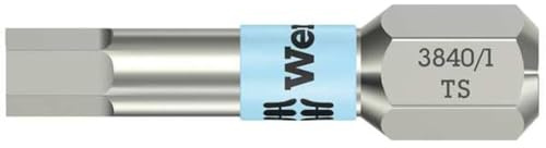 WERA-WERK HERMANN WERNER GMBH & CO.KG 71076 Bit 6KT 6mm L.25mm VA 0,6 cm (0,25 Zoll) 6KT m.Torsionszone WERA DIN3126-C 6,3