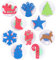 Riesige Weihnachtsstempel 10er Set