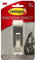 Command Large Modern Reflections Brushed Nickel Metal Hook, Indoor use - 1 Hook and 2 Adhesive Strips - Hang Jackets, Purses, Handbags, Backpacks, Hats, Scarves, Dog leads - Organise Damage Free