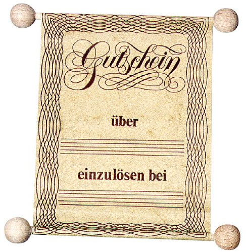 Bartl 109511 - Gutscheinrolle zum selber ausfüllen