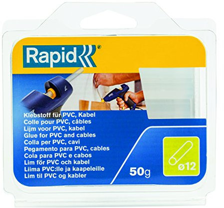 Rapid Klebesticks PVC Kabel Durchmesser 12 x 94 mm, 50 g, 40107351