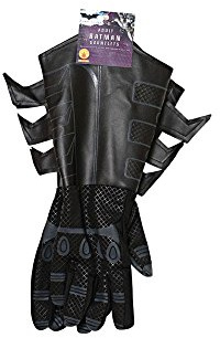 Kostüm-Zubehör Handschuhe, Batman The Dark Knight – Stoff und Kunstleder – für Erwachsene