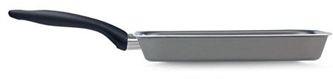 Silex Italia SIL 2418 Linea Xenox Antihaft-Grillpfanne aus Aluminium mit Griff aus Bakelit, für Induktionsherde geeignet, Schiefergrau, Abmessungen: 28 x 28 cm