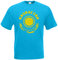 Kasachstan Ka3axctah T-Shirt Fanshirt Trikot EM-2021 Azurblau M