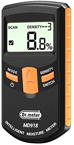 Dr.meter Pinless Wood Moisture Meter for Drywall Non-Destructive