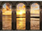 Runa Art Fototapete Meer Sonnenuntergang 352 x 250 cm Vlies Tapeten XXL Moderne Wandtapete Wohnzimmer Schlafzimmer Braun Orange 9072011b