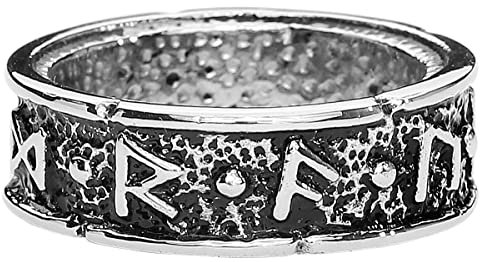 etNox hard and heavy Schriftzeichen Unisex Ring Standard L Edelstahl Rockwear, Wikinger