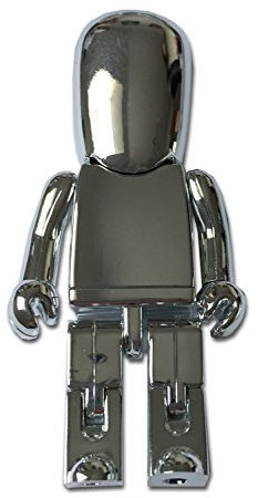 Ulticool - Robot 8 GB Memoria Almacenamiento de Datos – USB Flash Pen Drive Memory Stick - Dia del Padre - para Papá/Hombre/Él - Metal