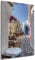 Wallario Leinwandbild Gasse in Griechenland - Wandbild 60 x 90 cm: Kunstdruck | Brillante lichtechte Farben | hochauflösend | verzugsfrei