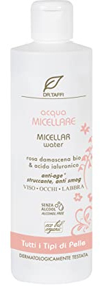 Dr. Taffi Acqua micellare Rose Tonico per il viso 250 ml – vegano, senza alcol, ipoallergenico