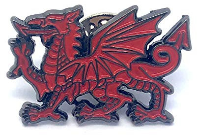 Patch Nation Walisischer Wales-Drache Metall Button Badge Pin Pins Anstecker Cosplay Brosche