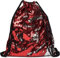 styleBREAKER Turnbeutel Hipster mit Pailletten, Rucksack, Sportbeutel, Beutel, Unisex 02012210, Farbe:Bordeaux-Rot/Silber