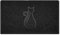 Nicoman CAT Embossed Shape Door Mat Dirt-Trapper Washable Barrier Doormat-(Use Indoor or Sheltered Outdoor)-(75x44cm/29.5x17.3inches,Medium) Black