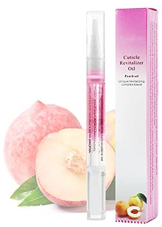 Nail Art Cuticle Revitalize Revitalizer Oil Pen Brush Treatment Care Manicure 10 Flavour (Peach)