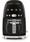 Smeg DCF02BLUK Drip Coffee Machine, Auto-Start Mode, Reuseable Filter, Digital Display, Anti-Drip System, Aroma Intensity Option, 1.4 Litre Tank, Black