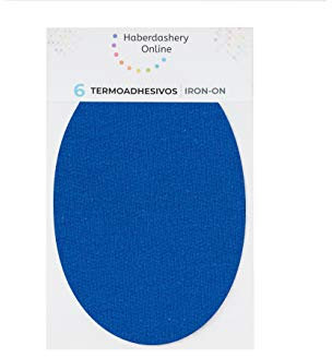 Haberdashery Online Ginocchiere per Tute da Ginnastica | Toppe per Riparare Abbigliamento Sportivo. 6 gomitiere o Ginocchiere di 9 x 13 cm. Colore: azulina